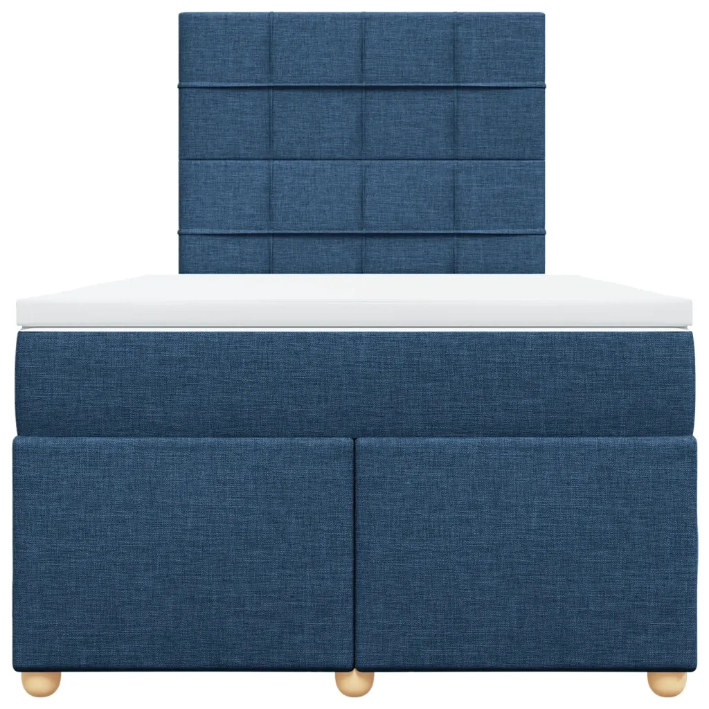 Giroletto a Molle con Materasso Blu 120x190 cm in Tessuto 3293525