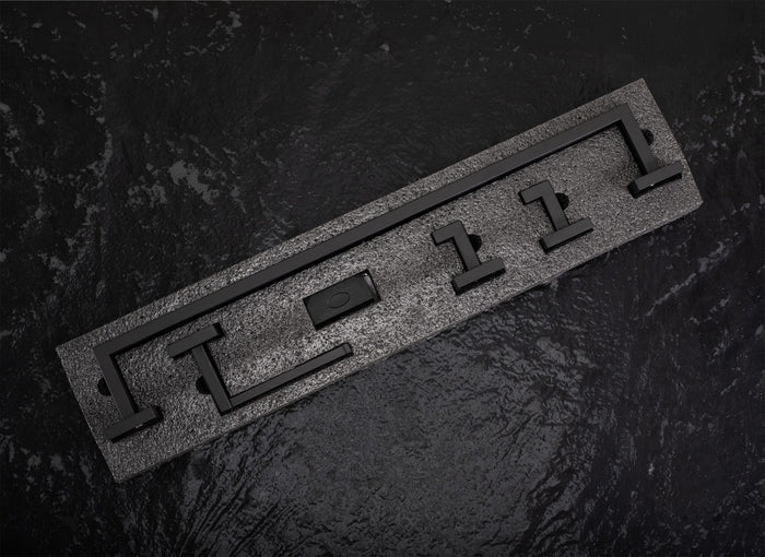 Set Accessori Da Bagno Rio Black 4 Pezzi