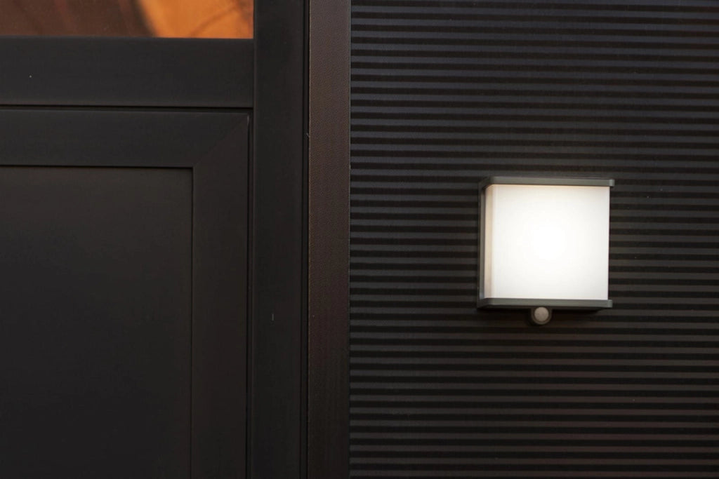 Applique esterna DOBLO Lutec grigia LED 12W sensori