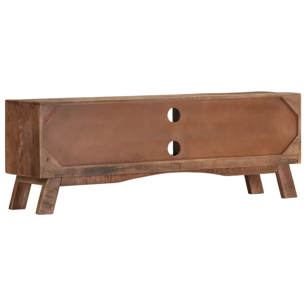 Mobile Porta TV 110x30x40 cm in Legno di Mango Grezzo cod mxl 27355