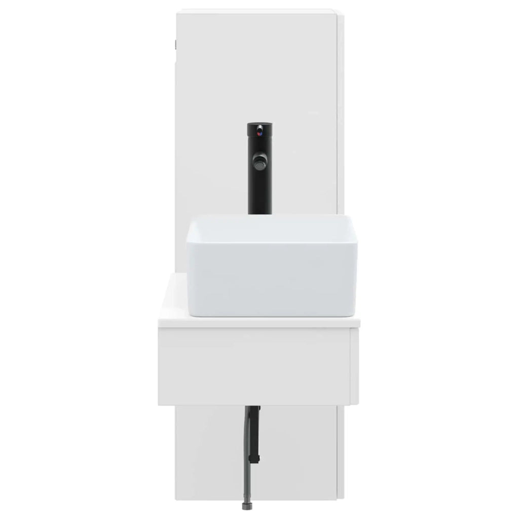 Set di mobili per il bagno 2 pz Bianco 33 x 34,5 x 100 cm 3406103