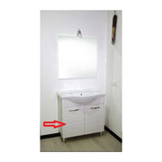 Ricambio Base per Mobile Bagno Antonella 2 Ante 82 Bianco Portuna