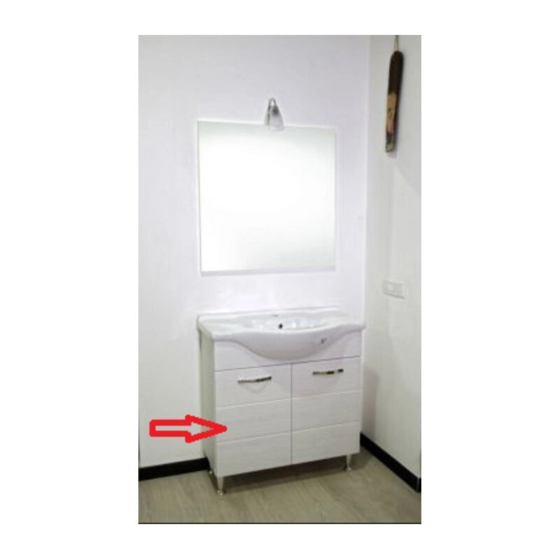 Ricambio Base per Mobile Bagno Antonella 2 Ante 82 Bianco Portuna