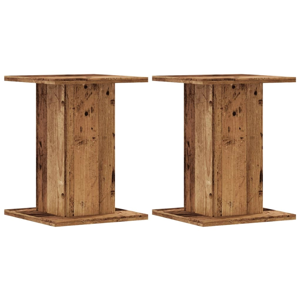 Portavasi mobili per fiori set da 2 legno di recupero legno ingegnerizzato marrone 02_0045375