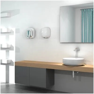 Asciugamani elettrico bianco con fotocellula 1100W