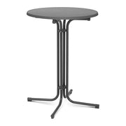 Tavolo pieghevole in piedi diametro 80 cm grigio 14_0002377