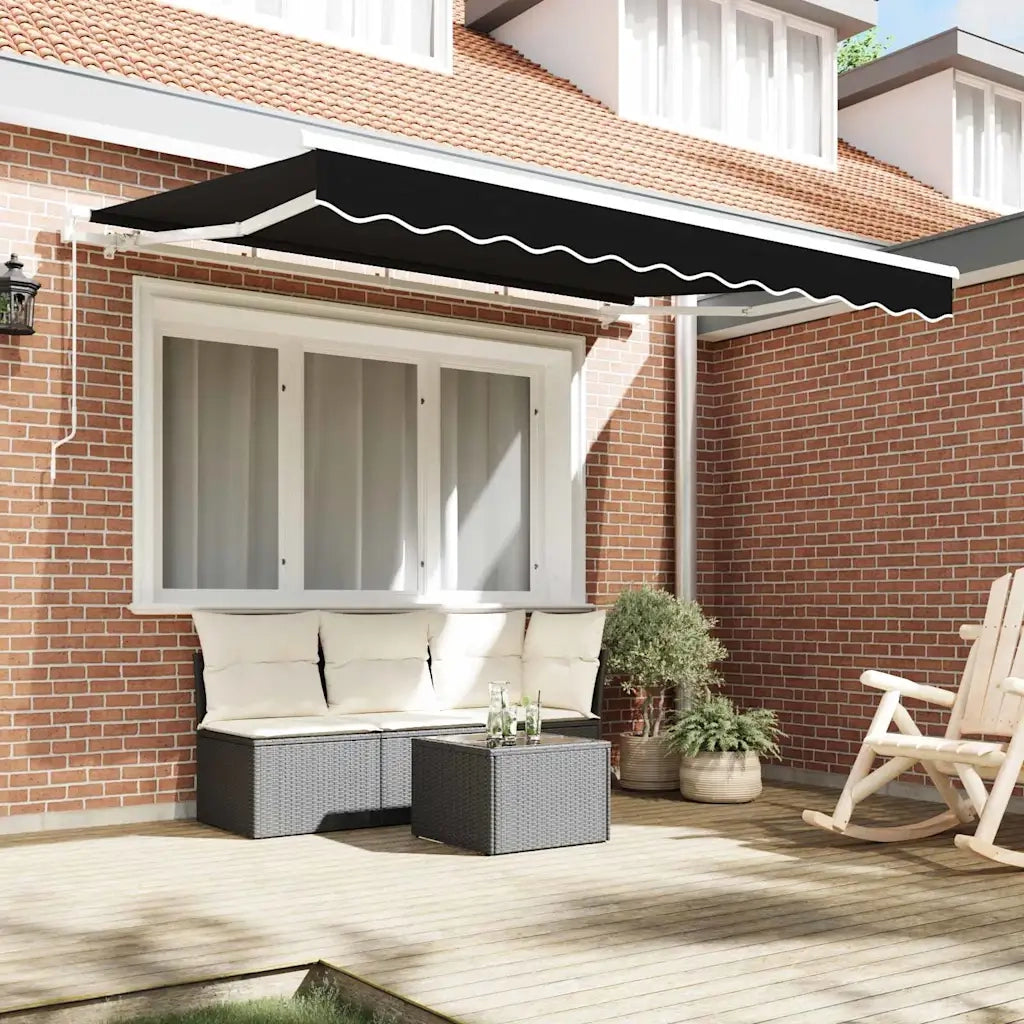 Telo di ricambio per tenda da sole Nero 3 x 2,5 m Poliestere 42000544