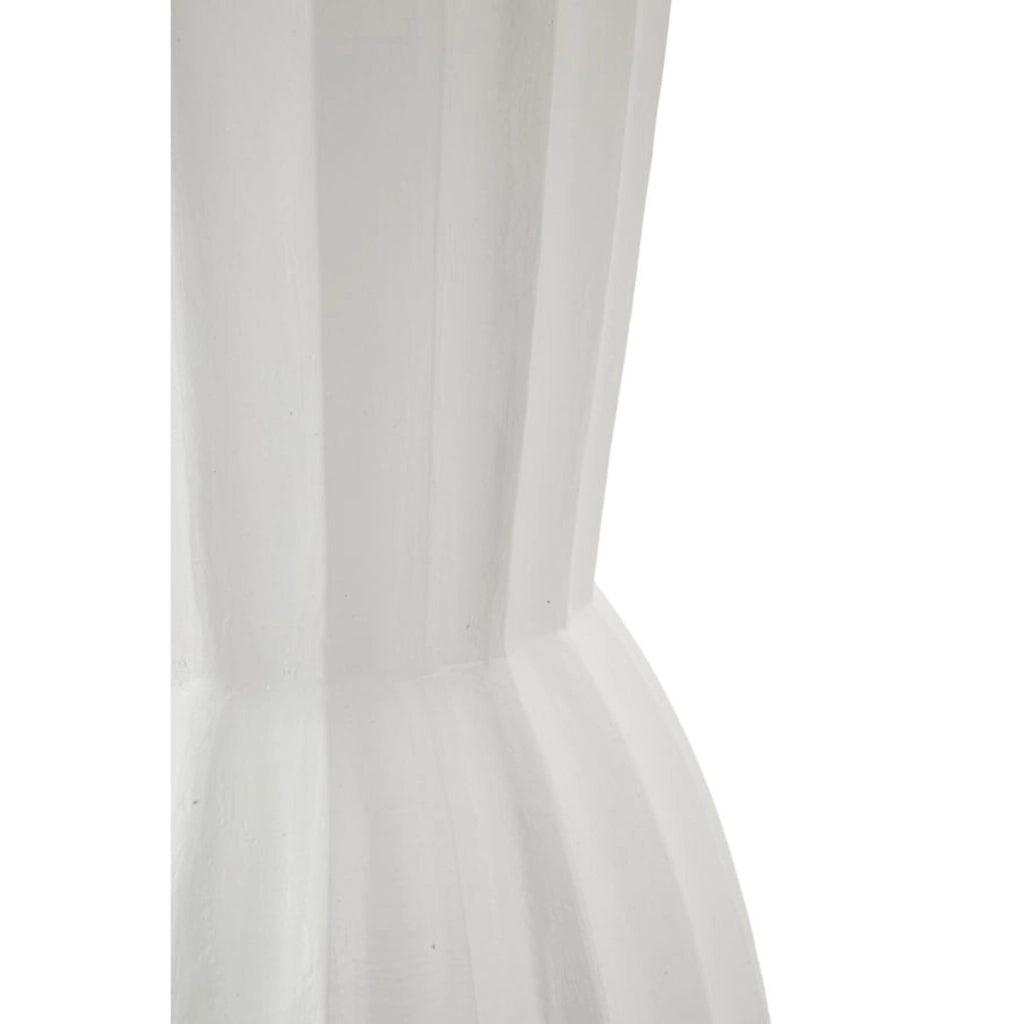 Vaso Decorativo VKH828, Bianco, Poliresina, 25x25x50 cm
