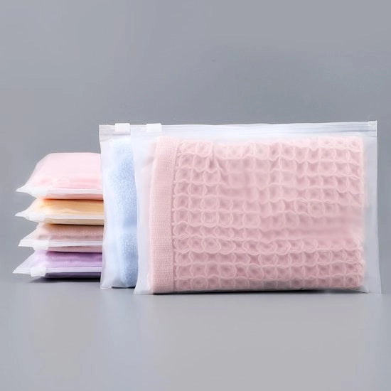Zaini a zip, 50 pezzi 20 x 14 cm borse per abbigliamento, borse in plastica con cerniera per abbigliamento, piccole borse con cerniera per materiali da scrivere, calze, cosmetici (senza aperture di ventilazione)