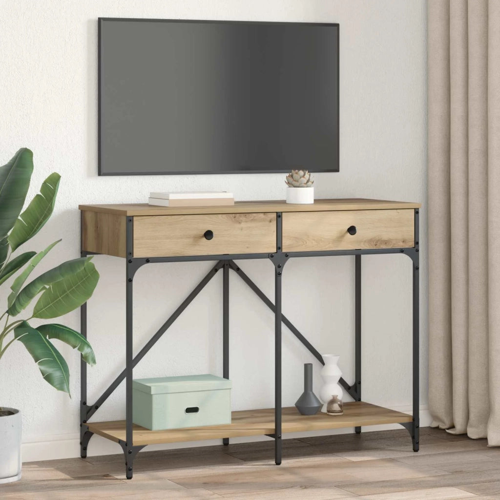 Tavolo consolle Rovere artigianale 100 x 39 x 78,5 cm