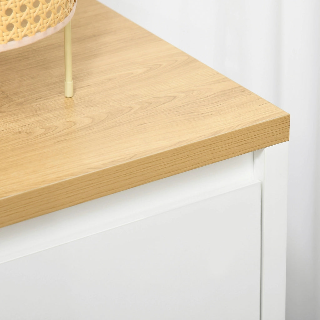 Tavolino contenitore ¨C zephmum ¨C Bianco 80x37x75 cm