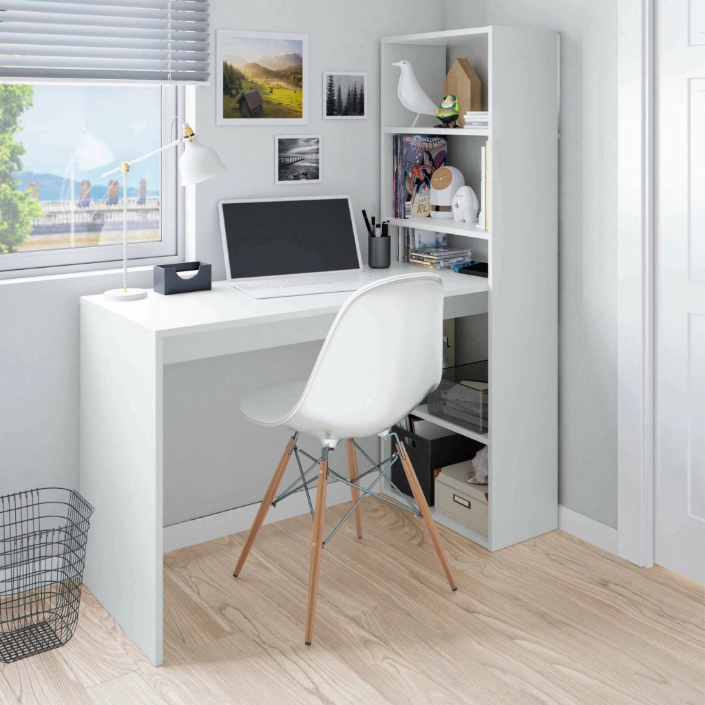 Ali, Scrivania Modulabile, 120x53x144h cm Bianco