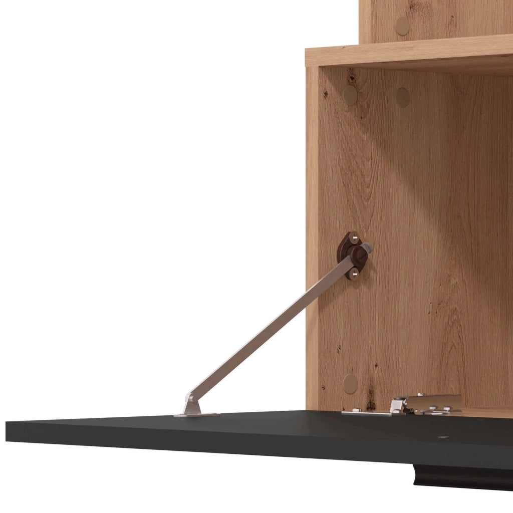 parete attrezzata soggiorno due ante moderna cm 168 5x35x157 h - LULU