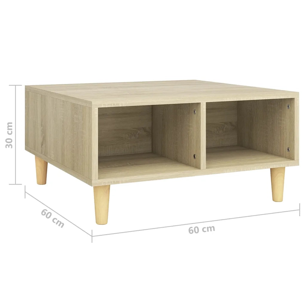 Tavolino da Salotto-Tavolino da soggiorno-Tavolo Rovere Sonoma 60x60x30 cm Legno Multistrato 167131