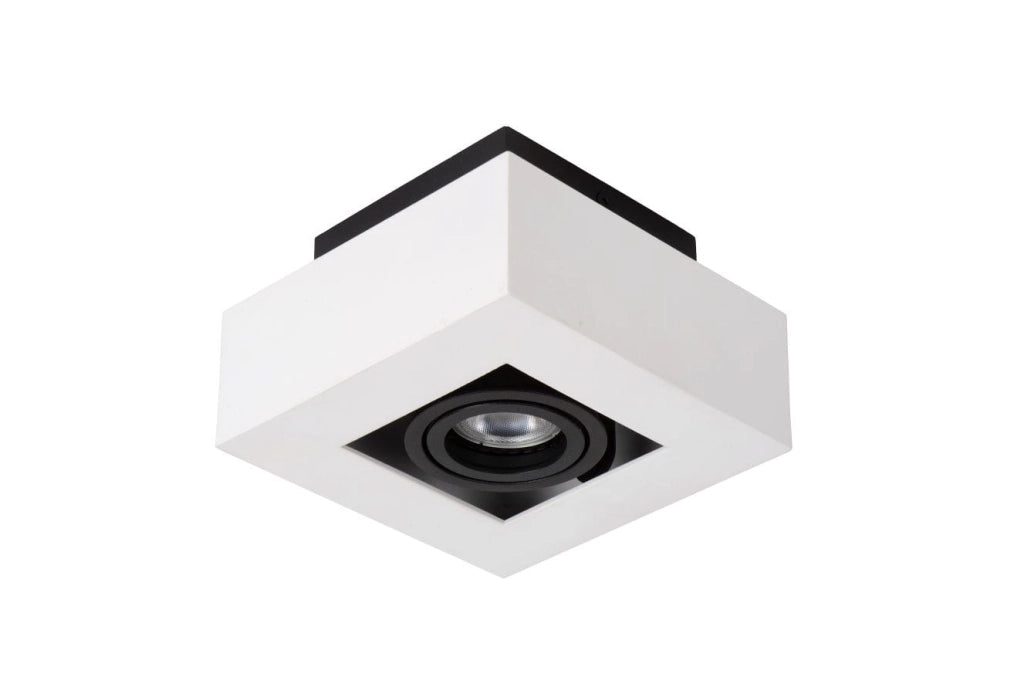 Lucide XIRAX spot quadrato bianco GU10 5W dimmerabile