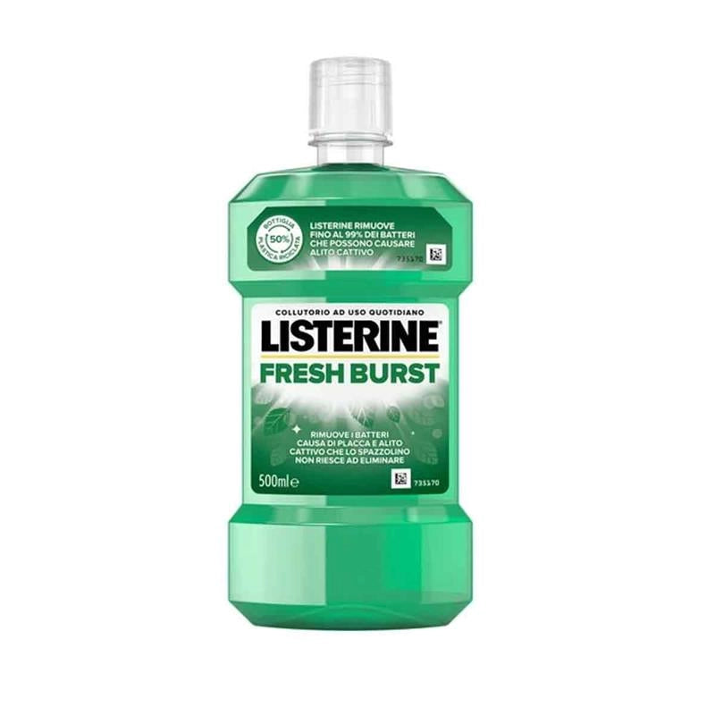 LISTERINE COLLUTORIO FRESH BURST 500 ML RIMUOVE I BATTERI E MIGLIORA L'ALITO