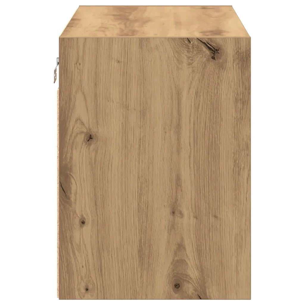 Pensili per Garage 2 pz Rovere Artigianale in Legno Multistrato 860660