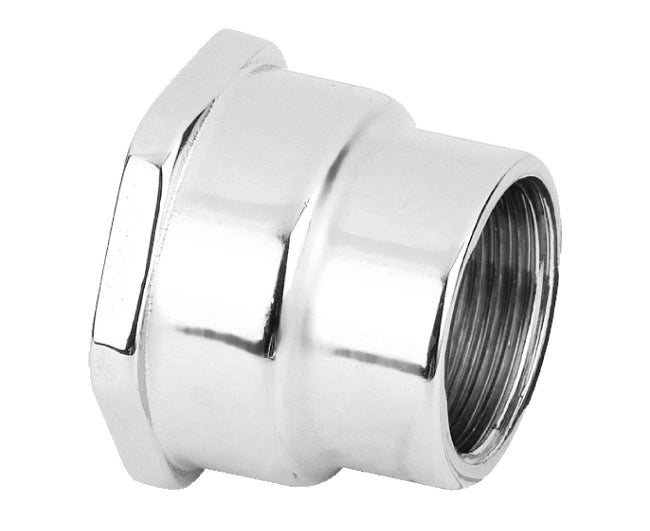 RACCORDO DIRITTO RIDOTTO FEMMINA FEMMINA IN OTTONE CROMATO SERIE 1500 1/2X3/8   TIEMME RACCORDERIE SPA