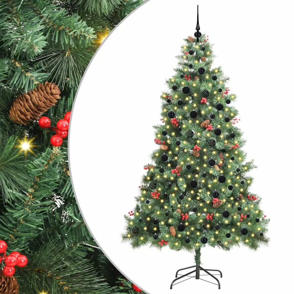 Albero di Natale artificiale Verde 240 cm PVC e Metallo