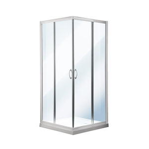 Box doccia quadrato 77-79 x 77-79 x 185 bianco sp.6 mm