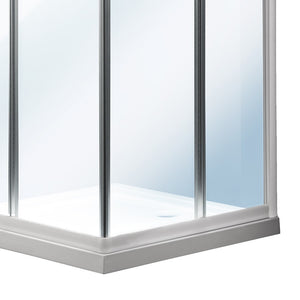 Box doccia quadrato 77-79 x 77-79 x 185 bianco sp.6 mm