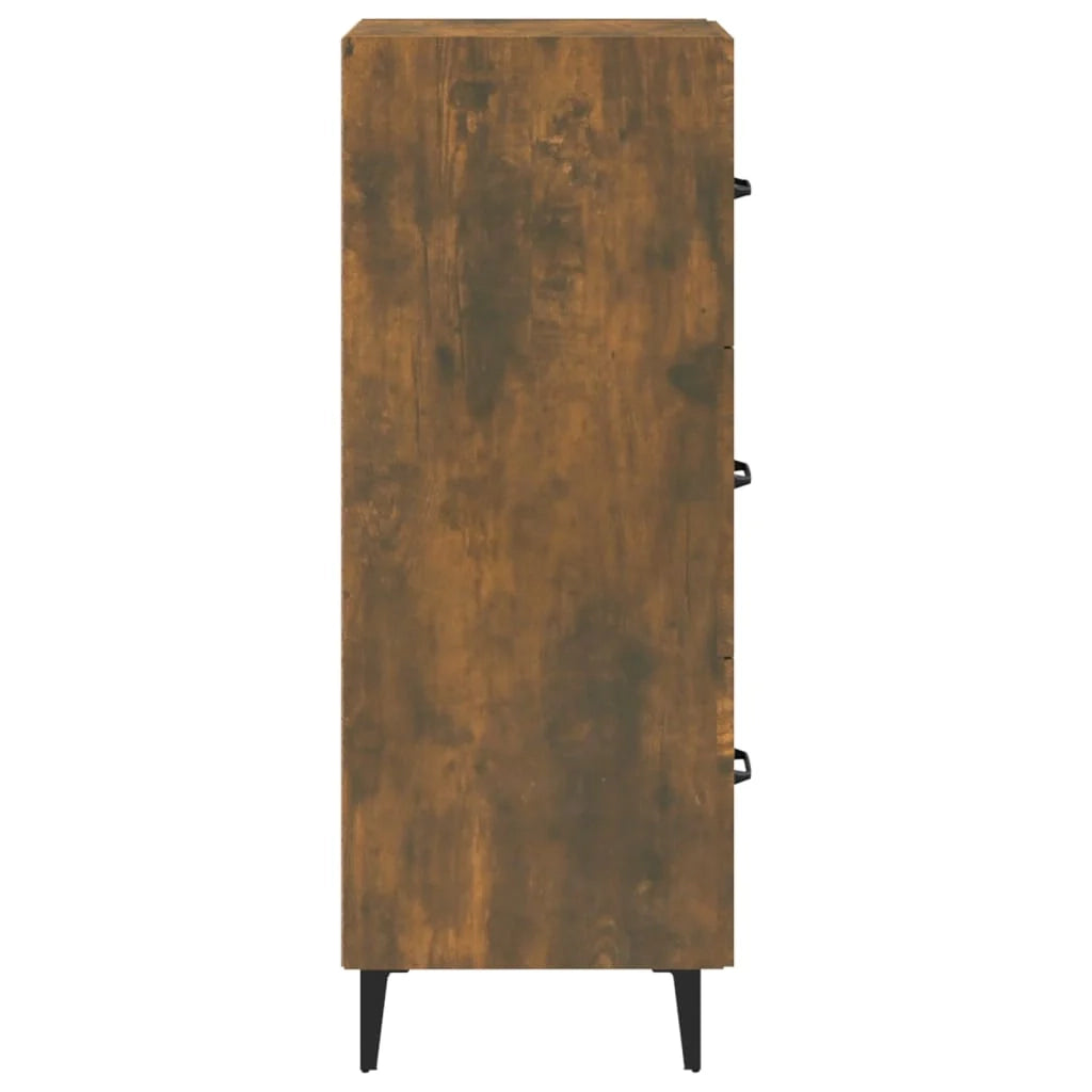 Buffet credenza cassettiera armadio mobile contenitore organizer per cucina soggiorno salotto 34,5 x 34 x 90 cm legno ingegnerizzato marrone 02_0030892