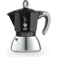 Caffettiera moka bialetti induction 0006934/np 4 tazze black nero - 0006934NP