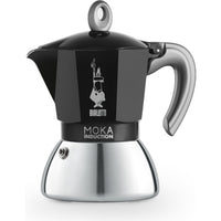Caffettiera moka bialetti induction 0006934/np 4 tazze black nero - 0006934NP
