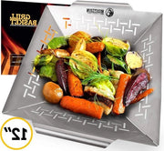 Impasto per grigliare pesce carne gamberi in acciaio inossidabile 12 pollici - adatto a tutti i grills BBQ fumatori