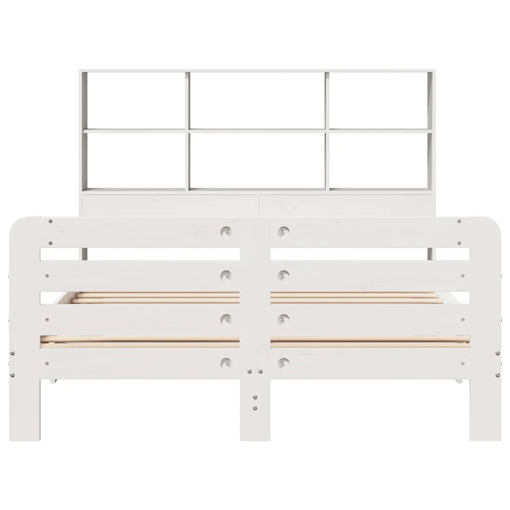 Giroletto senza Materasso Bianco 140x200 cm Legno Massello Pino 3309924