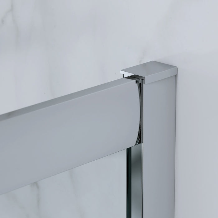 Cabina Doccia 3 Lati 80x120x80 Cm vetro 6 mm Trasparente Scorrevole H 185 cm| Kiro