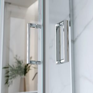 Cabina Doccia 3 Lati 80x120x80 Cm vetro 6 mm Trasparente Scorrevole H 185 cm| Kiro