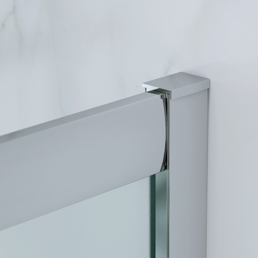 Cabina Doccia 3 Lati 80x100x80 Cm H 185 cm vetro 6 mm Satinato Scorrevole| Kiro