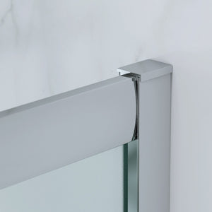 Cabina Doccia 3 Lati 80x100x80 Cm H 185 cm vetro 6 mm Satinato Scorrevole| Kiro