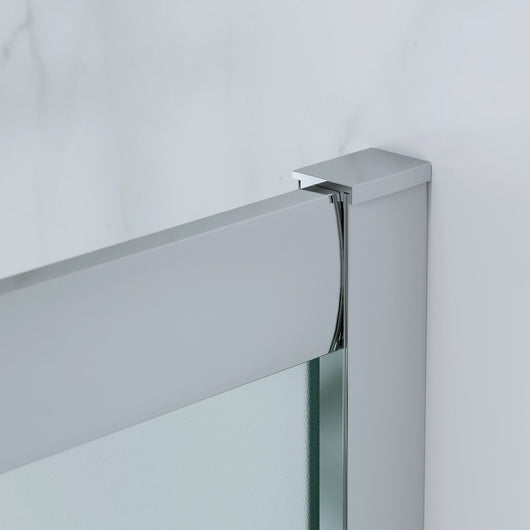 Cabina Doccia 3 Lati 80x100x80 Cm H 185 cm vetro 6 mm Satinato Scorrevole| Kiro