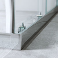 Cabina Doccia Angolare Scorrevole 80x120 Cm H 185 cm vetro Trasparente 6 mm| Kiro