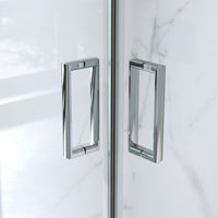 Cabina Doccia Angolare Scorrevole 80x120 Cm H 185 cm vetro Trasparente 6 mm| Kiro