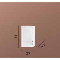 APPLIQUE MIRO' E27 23X9,4XH23CM BIANCA