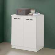 Base multiuso 70x85,5cm salvaspazio in legno bianco 2 ante linea Pilar
