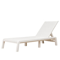 LETTINO RECLINABILE MALLORCA 192X58XH35CM BIANCO.