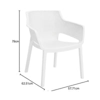 Keter SEDIA ELISA 54X61XH79CM BIANCA IN RESINA.