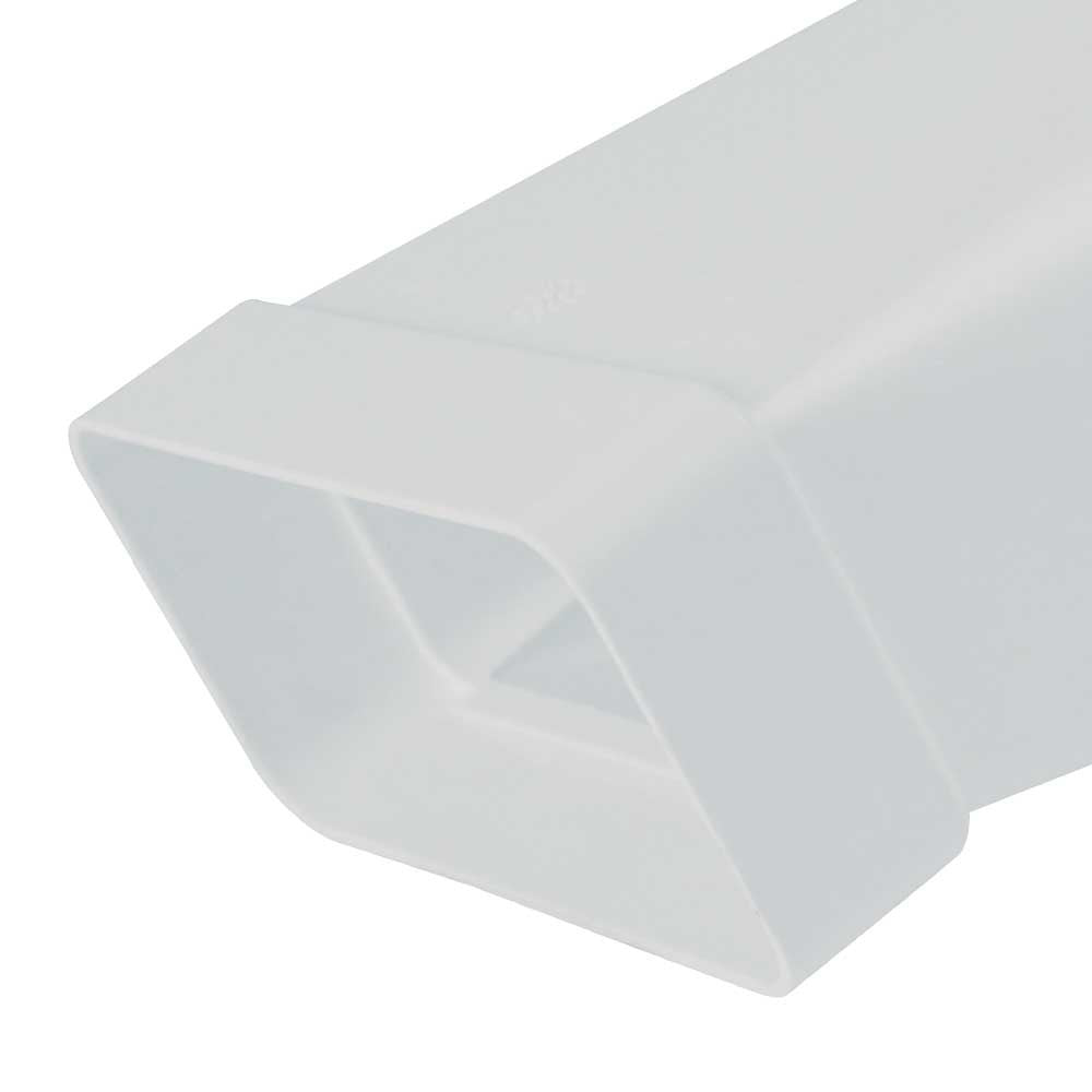 Adattatore rettang. circolare 100-55x110 bianco per cappe