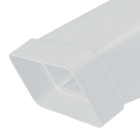 Adattatore rettang. circolare 100-55x110 bianco per cappe