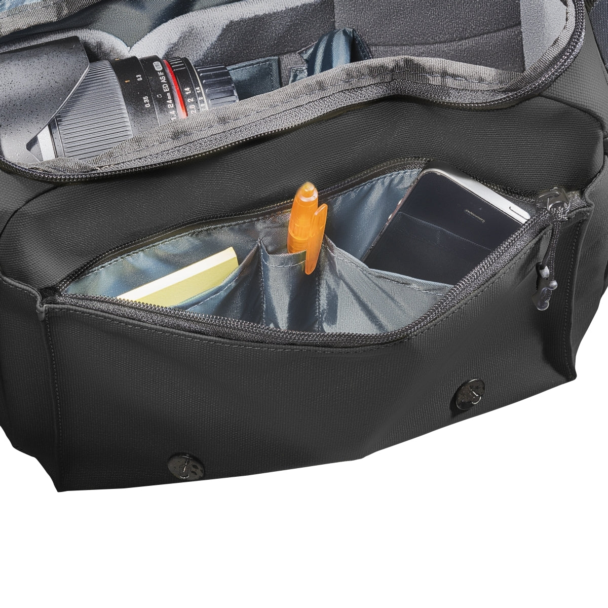 Mantona borsa fotografica Milano grande nero