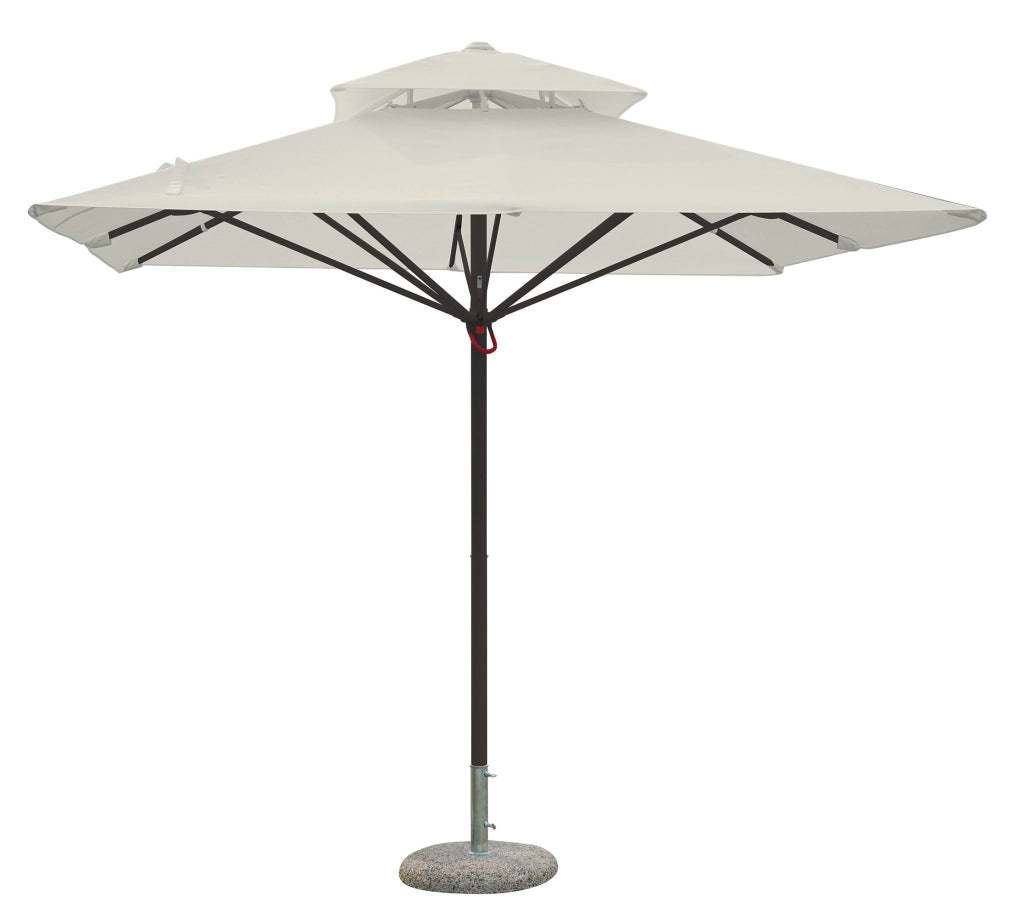 Ombrellone da Giardino 3x3 m Palo Ø60 mm Telo in Polietilene Ecrù
