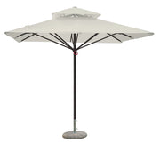 Ombrellone da Giardino 3x3 m Palo Ø60 mm Telo in Polietilene Ecrù