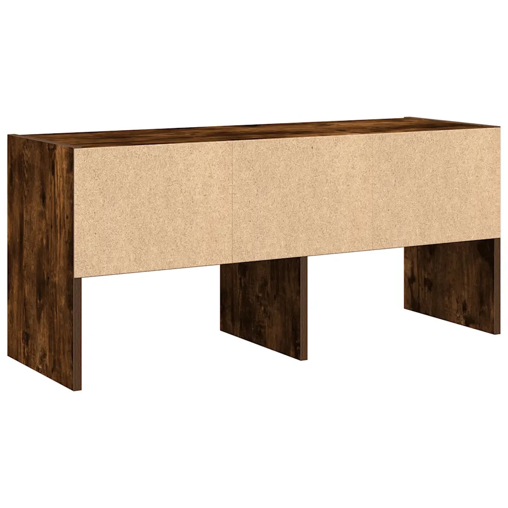 vidaXL Scarpiera Impilabile Rovere Fumo 89,5x30x40 cm