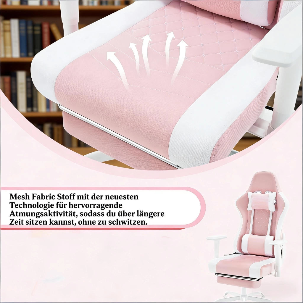 Comoda sedia da ufficio girevole, sedia ergonomica per computer, sedia da gaming con massaggio (solo sedia da ufficio)