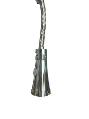 Rubinetto miscelatore estrabile con molla e doccetta multigetto