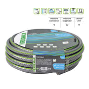 Tubo per irrigazione antitorsione verdemax topgray 5 strati diametro 5/8 rotolo metri 50